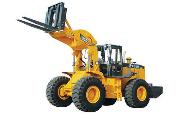 第一臺(tái)晉工叉裝機(jī)下線。